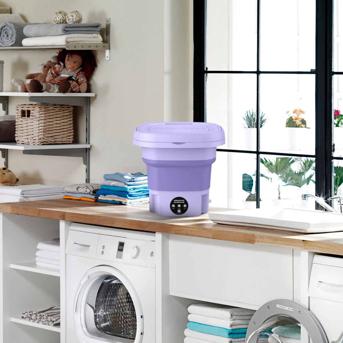 Home.Co- Foldable Mini Washing Machine
